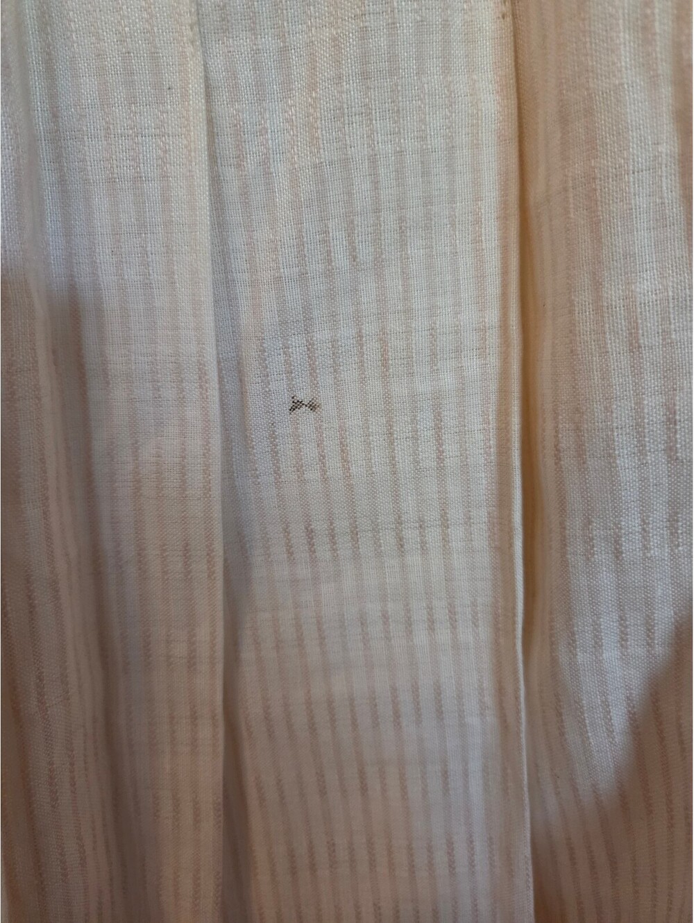 Vintage Y2K Baldanza Skirt Womens 14 Linen Cotton Pleated Ivory Stripe NWT - Picture 5 of 8